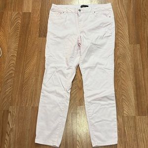 Miss Pouredin Blue Light Pink Jeans Sz 12